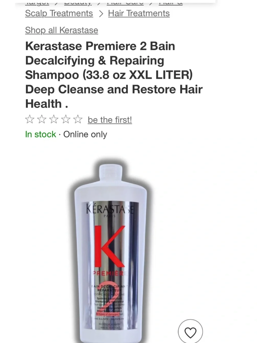 Kerastase professional decalcifying